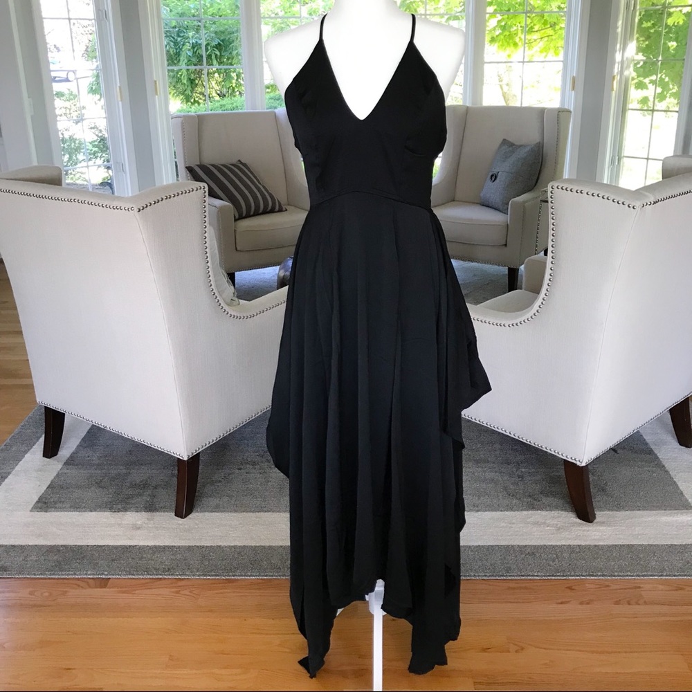 1 LEFT /HIGH HOPES/ 5⭐️ Black Strappy Maxi Dress - Picture 4 of 8